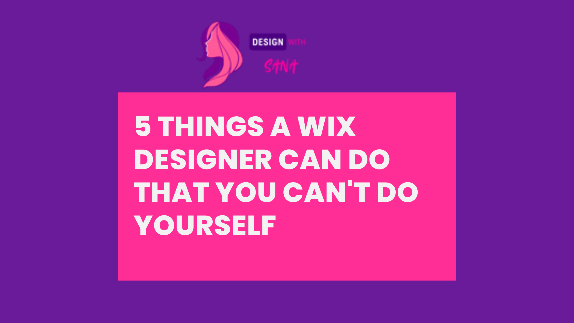 Wix Designer creating a professional website design